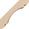 Ekena Millwork 3-inch W x 6-inch D x 6-inch H Olympic Rough Cedar Woodgrain TimberThane Knee Brace, Primed BRCUR03X06X06OLYRCPR - alternate 5